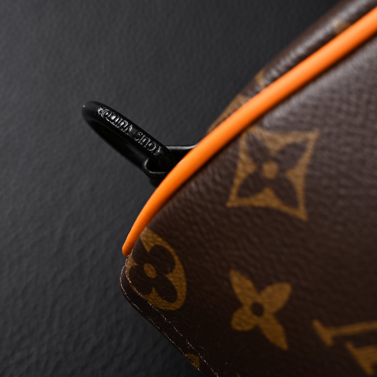 Louis Vuitton Keepall Bandoulière 50 – Monogram Canvas with Neon Orange Trim Travel Bag