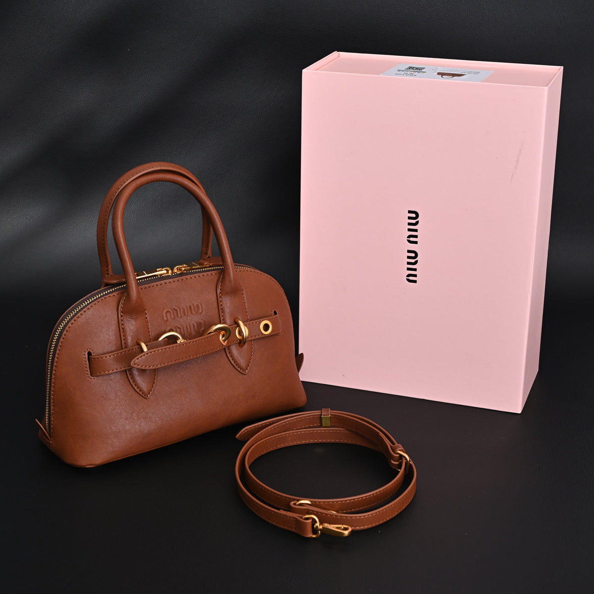 Gucci Horsebit 1955 Brown Leather Top Handle Bag - Classic Brown with Rich Texture