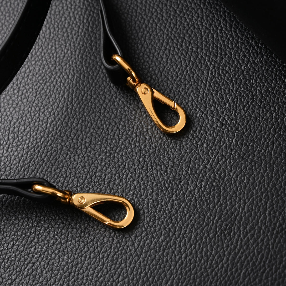 Miu Miu Black Leather Satchel Bag – Medium Structured Tote - Black with Gold-Tone Accents