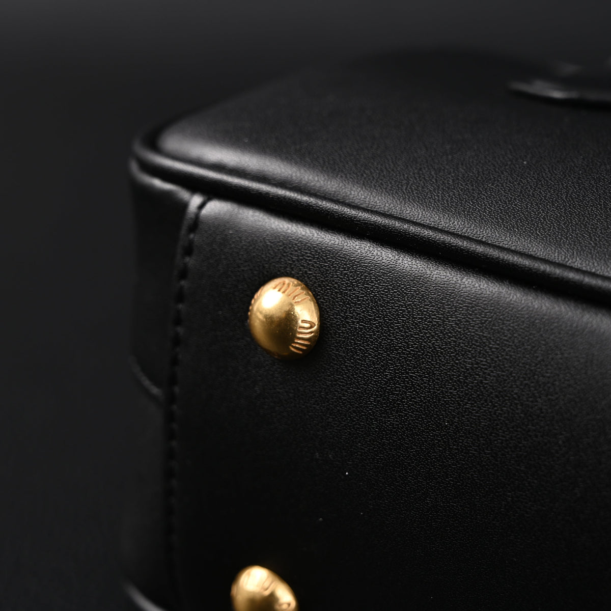 Miu Miu Leather Top Handle Satchel – Classic Black Satchel Bag