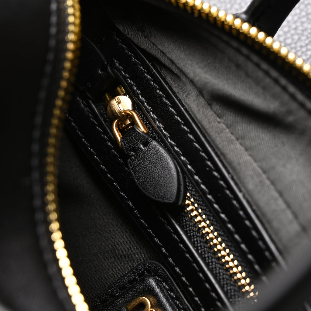 Miu Miu Leather Top Handle Satchel – Classic Black Satchel Bag