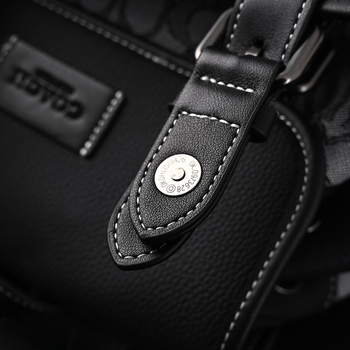 Coach Ch Sprint Backpack – Signature Canvas & Leather - Black / Grey Monogram