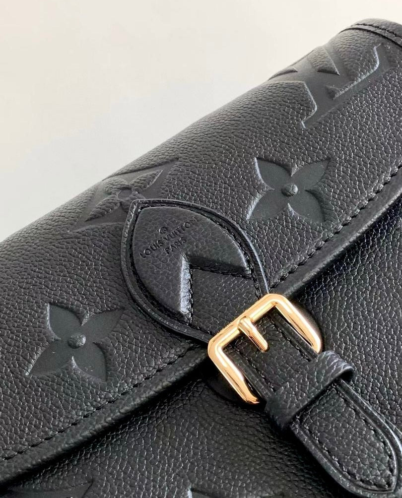 Louis Vuitton Diane Monogram Empreinte Black Satchel Bag