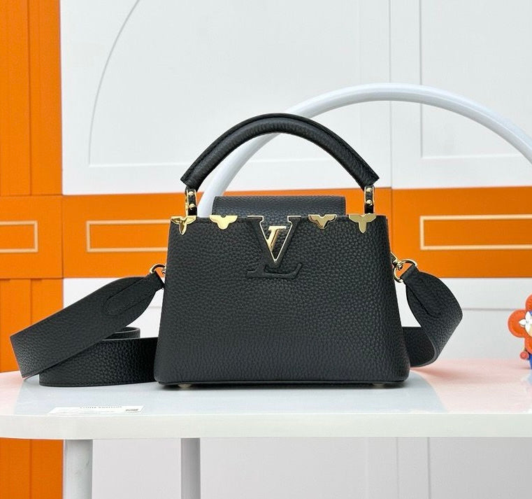 LV Capucines Mini Black Handbag