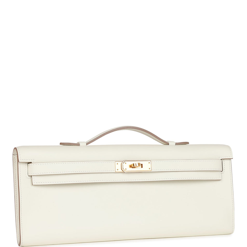 Hermès Kelly Cut Mushroom Swift Gold Hardware Clutch
