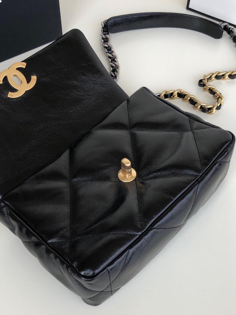 Chanel 19 Large Flap Bag Black