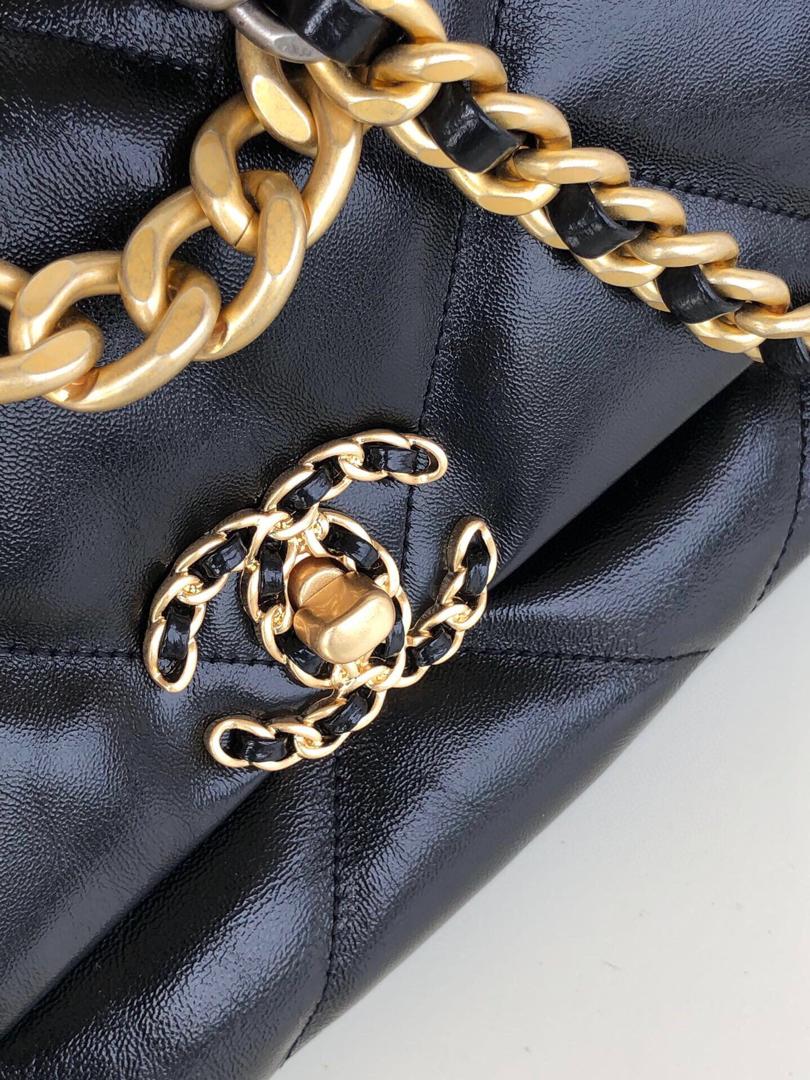 Chanel 19 Large Flap Bag Black