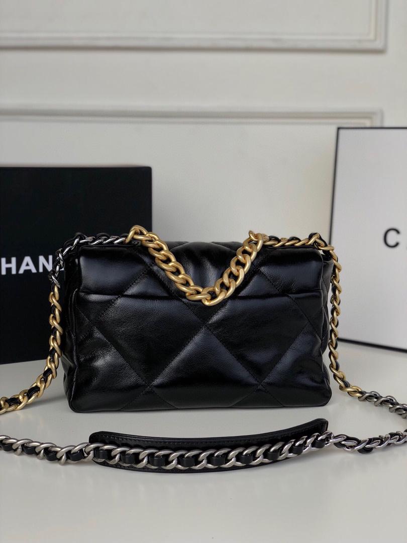 Chanel 19 Large Flap Bag Black