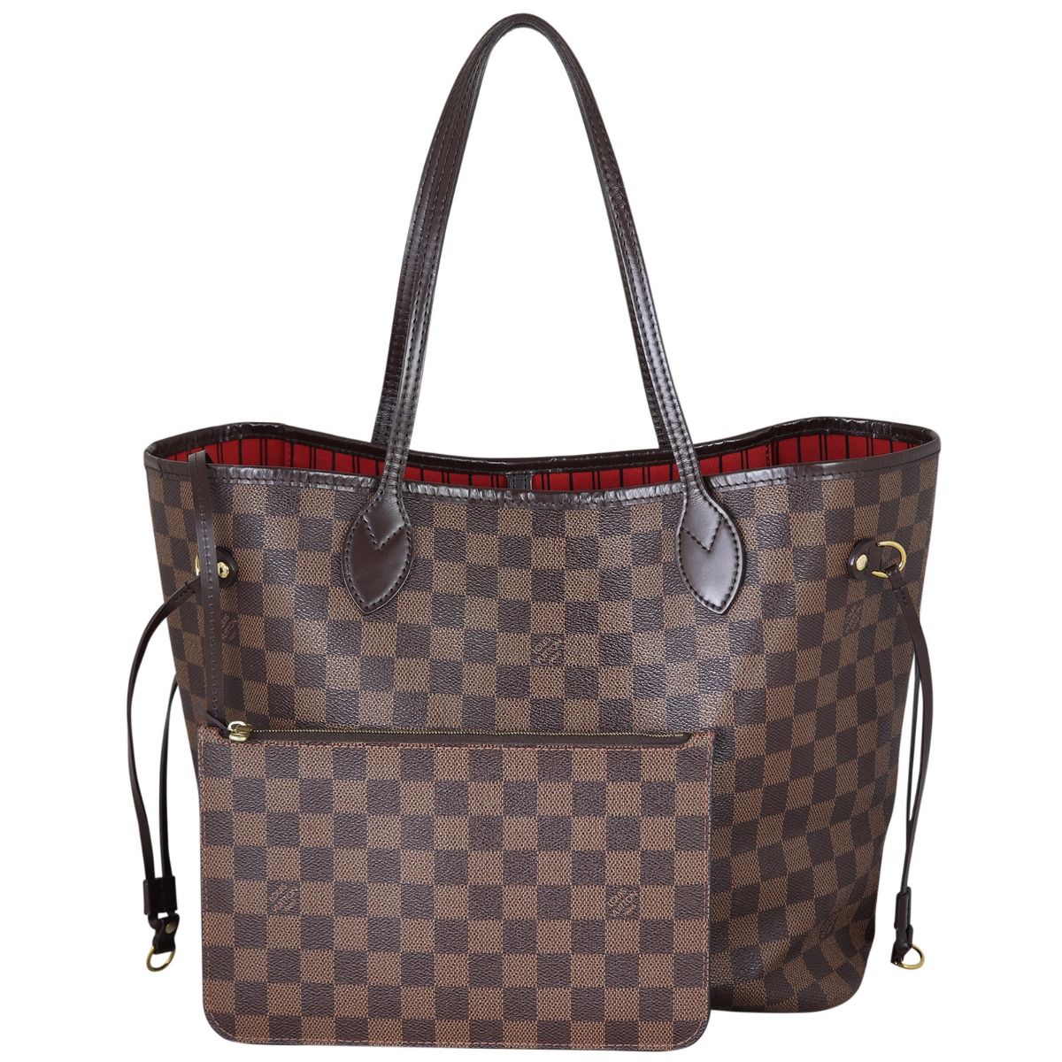Louis Vuitton Damier Ebene Neverfull MM Tote Bag