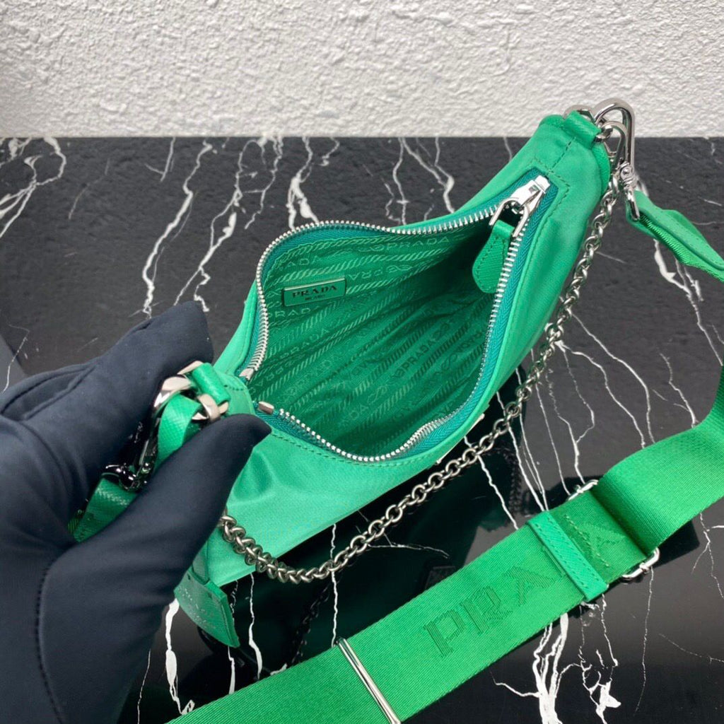 Prada Re-Edition 2005 Nylon Bag Mint Green
