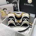 Chanel 19 Flap Bag Medium Black Ecru - Ecru and Black