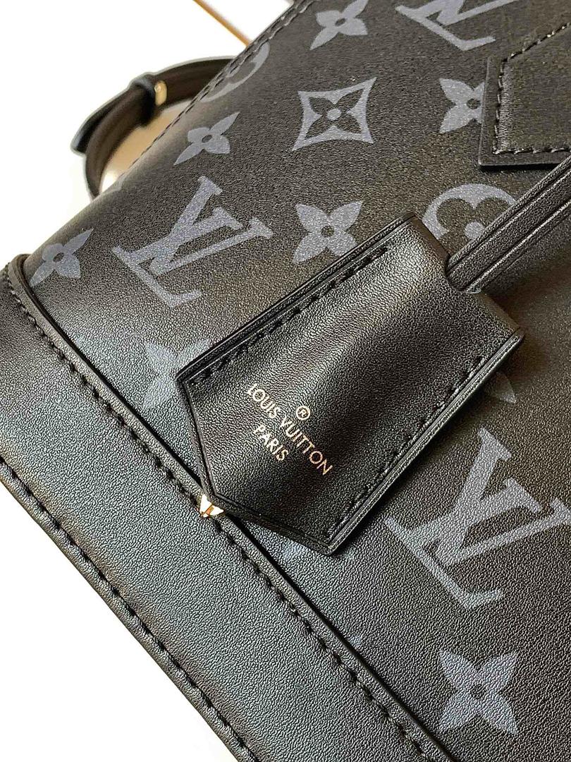 Louis Vuitton Alma BB Monogram Ink Handbag - Black
