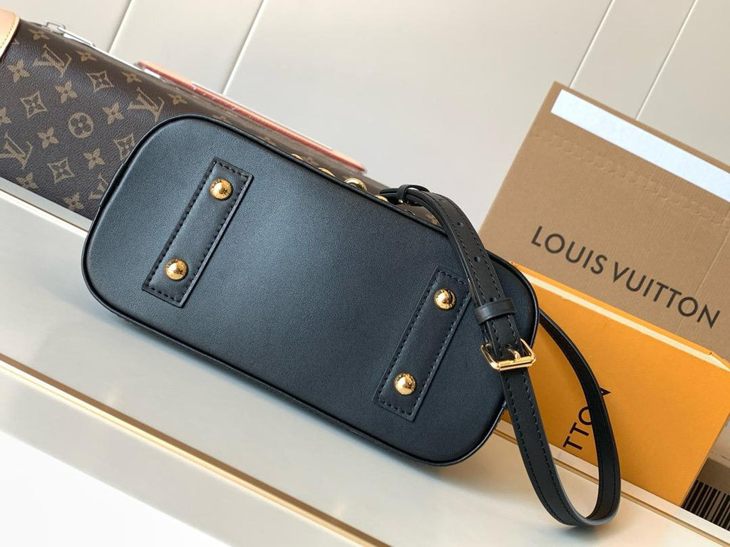 Louis Vuitton Alma BB Monogram Ink Handbag - Black