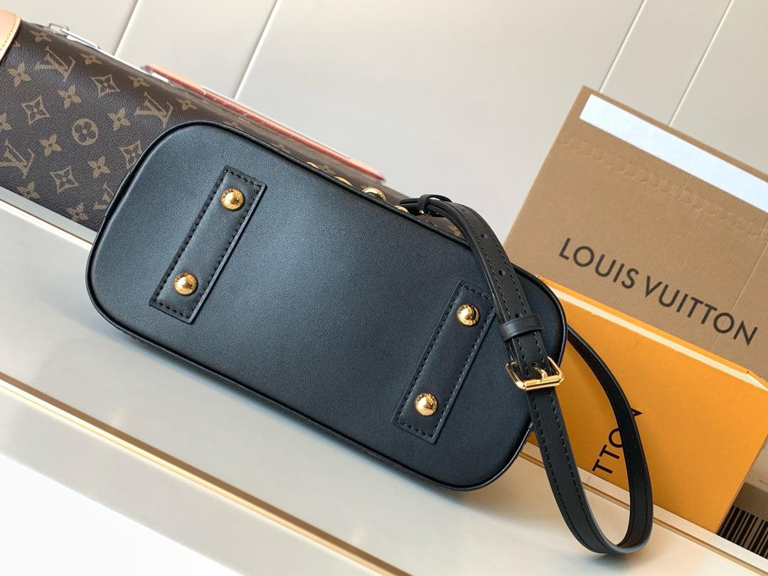 Louis Vuitton Alma BB Monogram Ink Handbag - Black