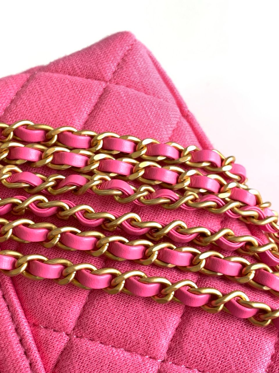 Chanel Mini Nano Jersey Kelly Handbag - Pink