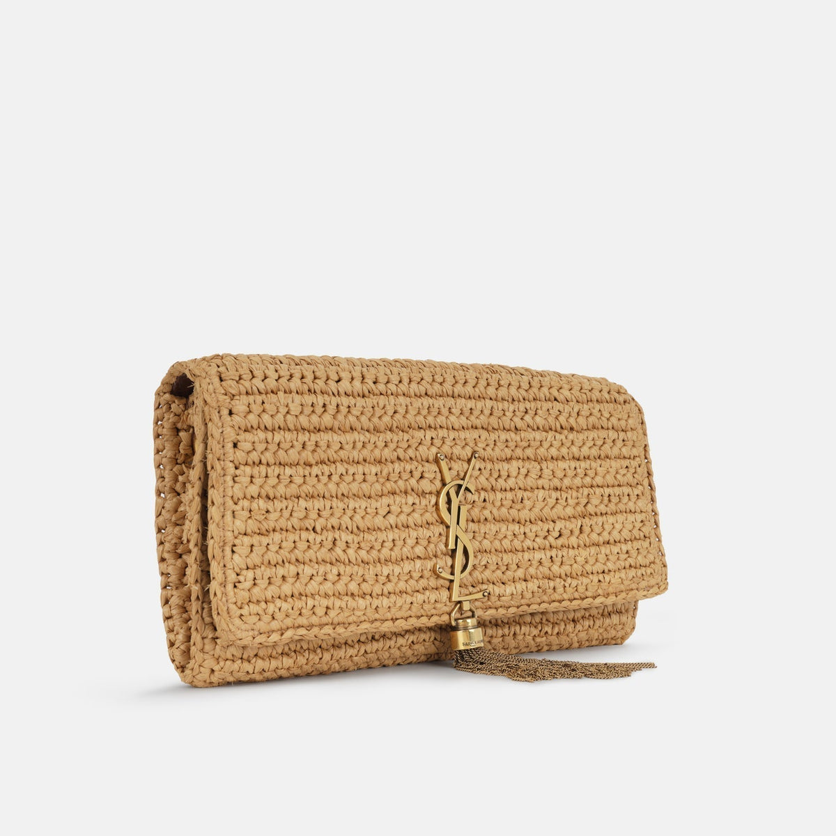 YSL Kate 99 Tassel in Raffia Shoulder Bag