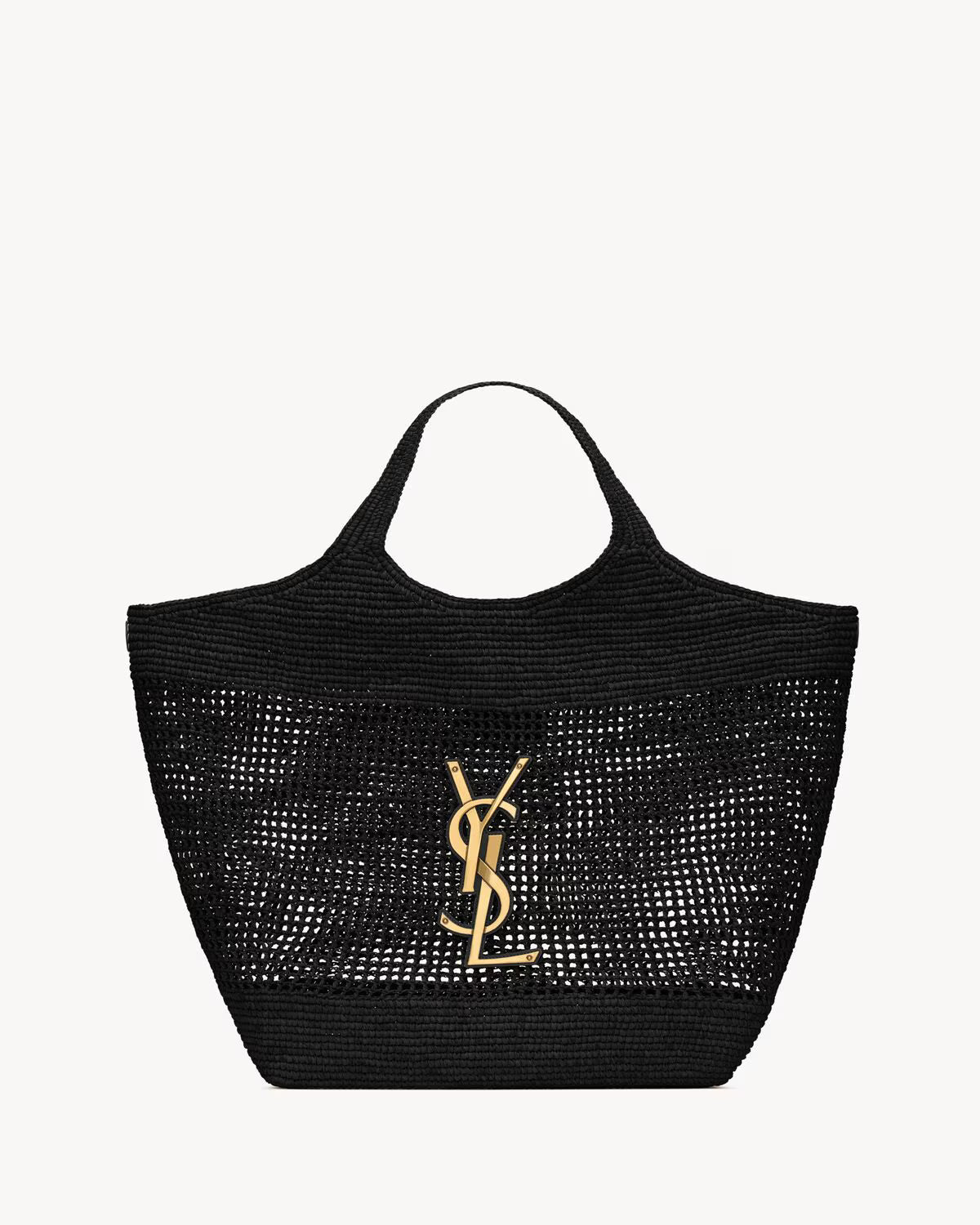 YSL - Icare in Raffia Handbag