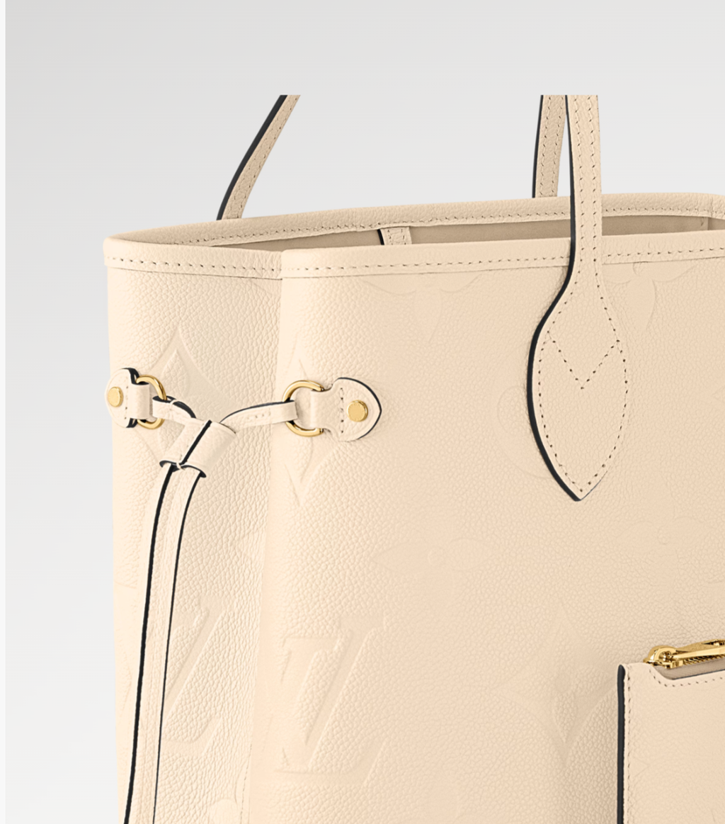 Louis Vuitton Neverfull MM Crème Beige Tote Bag