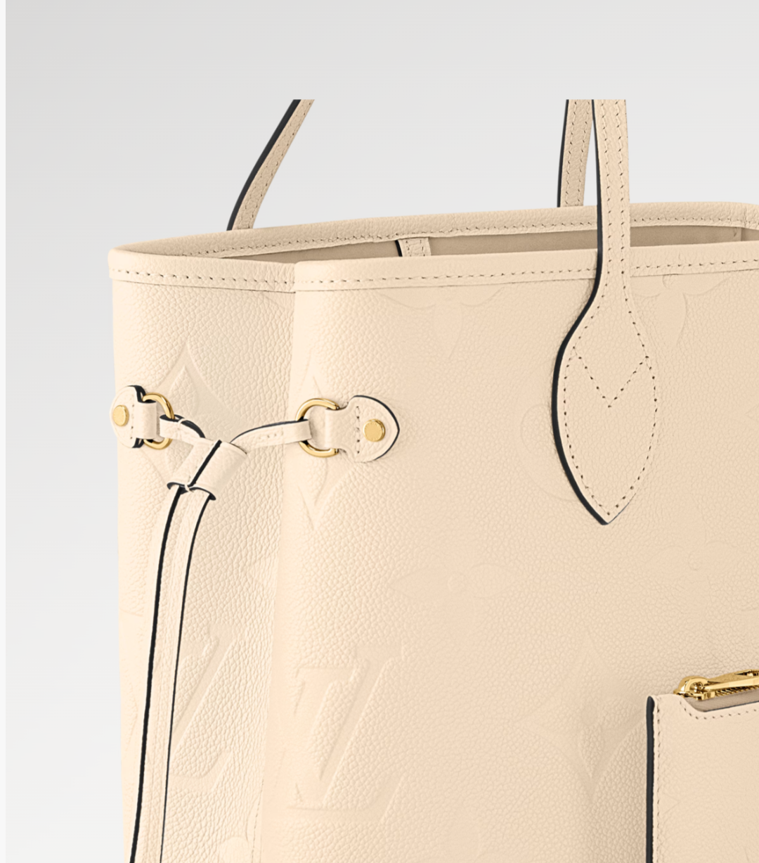 Louis Vuitton Neverfull MM Crème Beige Tote Bag
