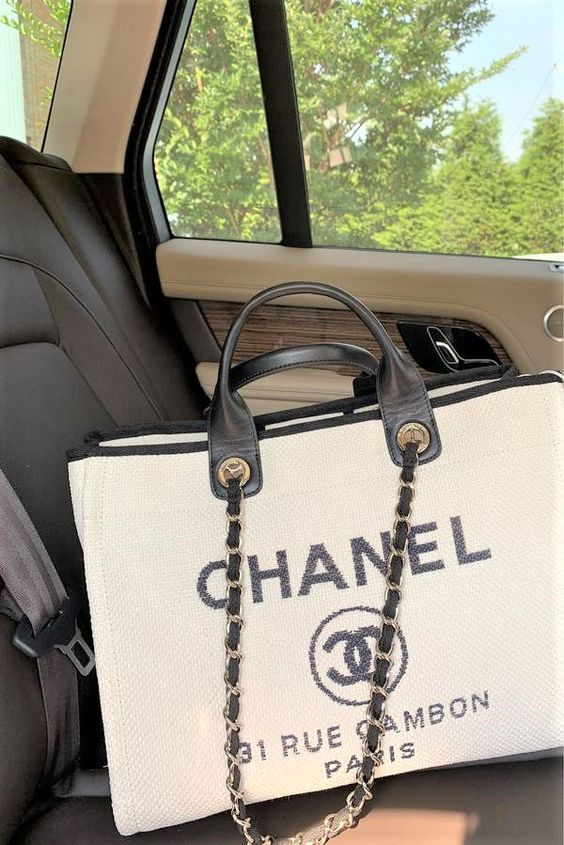 Chanel Deauville Tote Bag - White