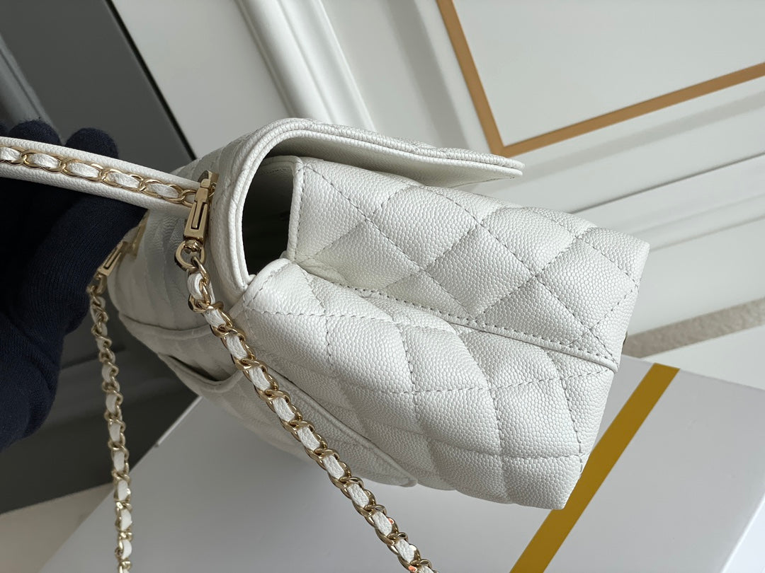 Chanel Coco Handle White Bag
