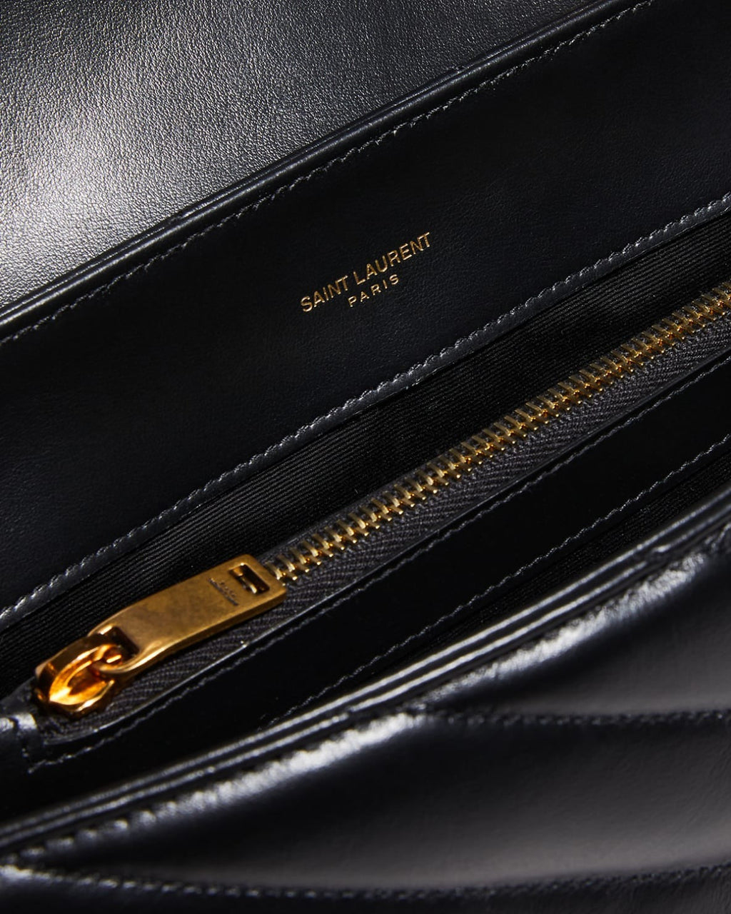 Saint Laurent Loulou Medium YSL Chain Shoulder Bag - Black