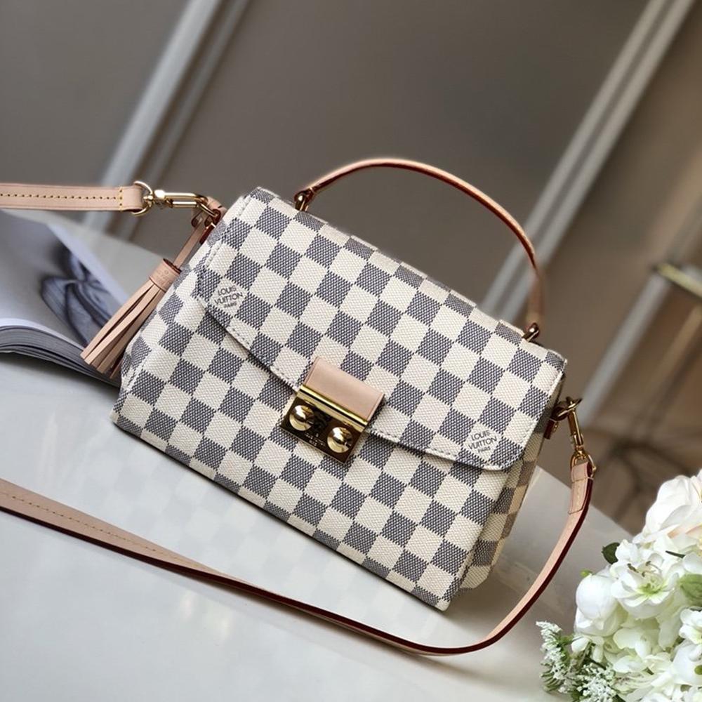 Louis Vuitton Croisette Damier Azur Handbag