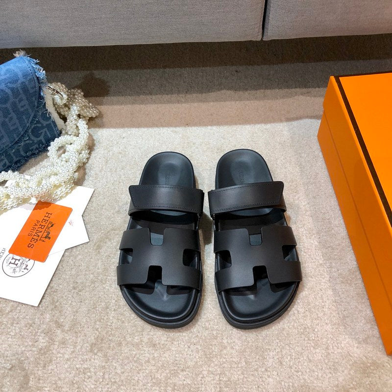 MJHS1 Unisex Leather Slippers