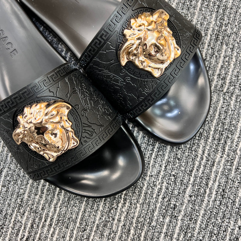 YVS7 Unisex Leather Slippers