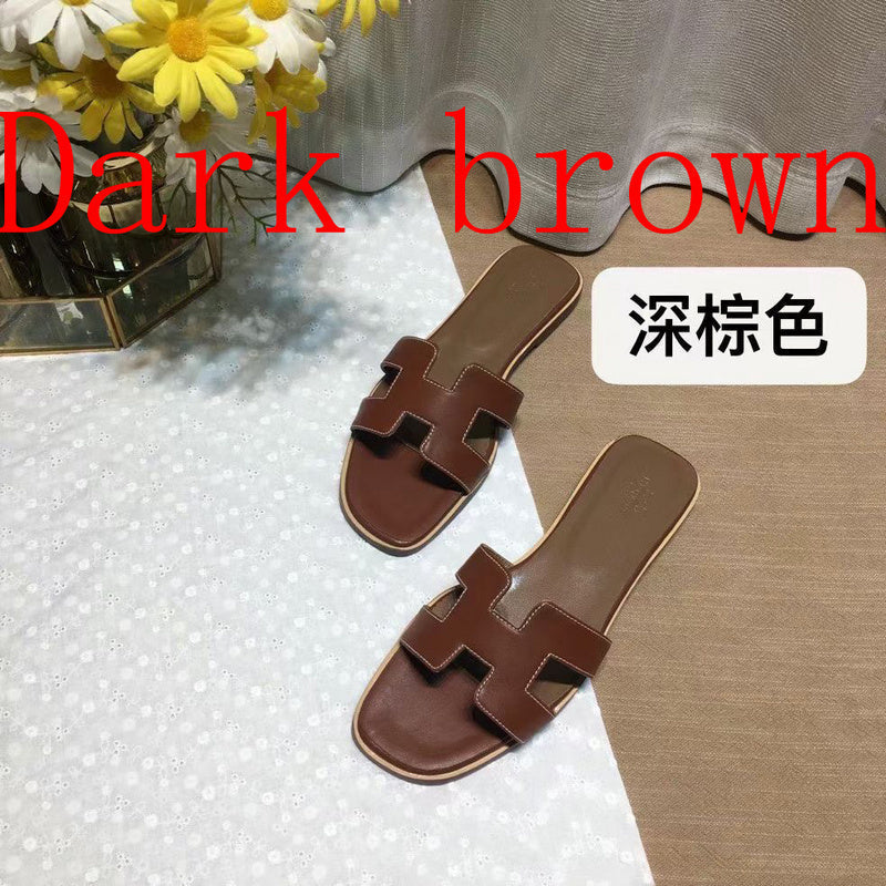 MJHS03 Women's Leather Slippers