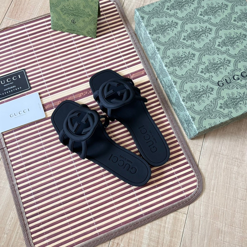 MJGS71 Women's Leather Slippers