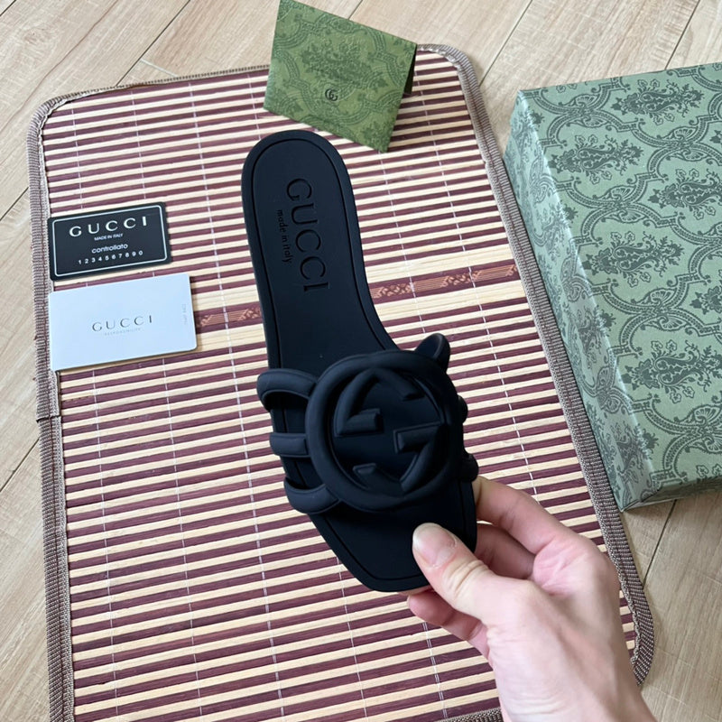 MJGS71 Women's Leather Slippers