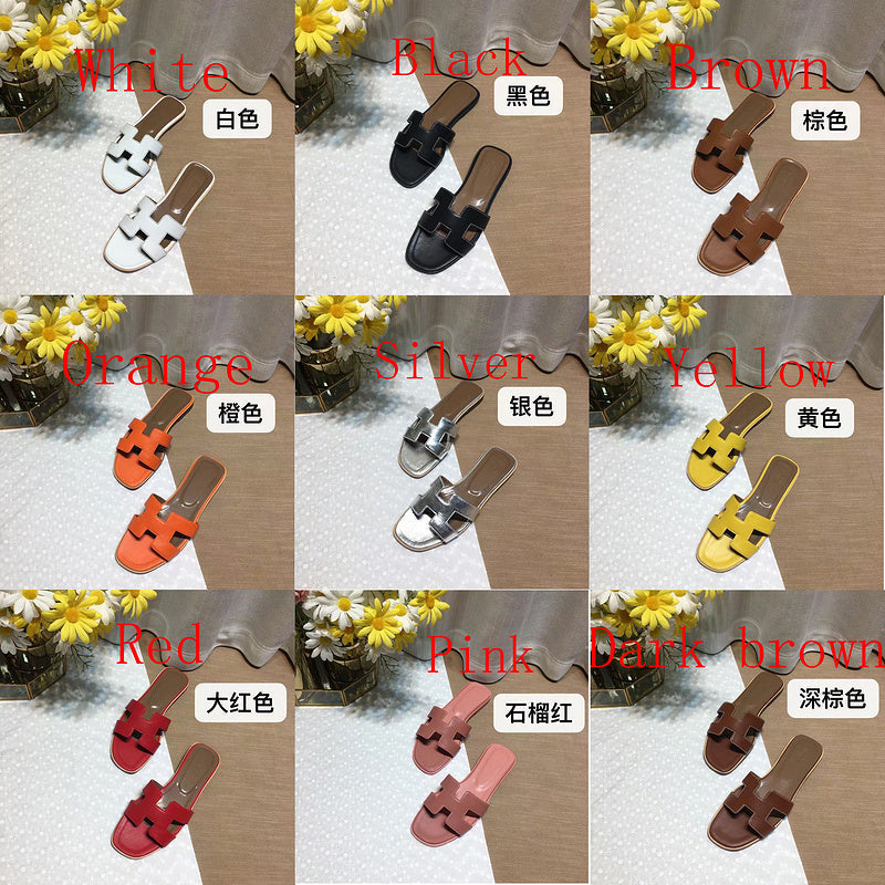 MJHS03 Women's Leather Slippers