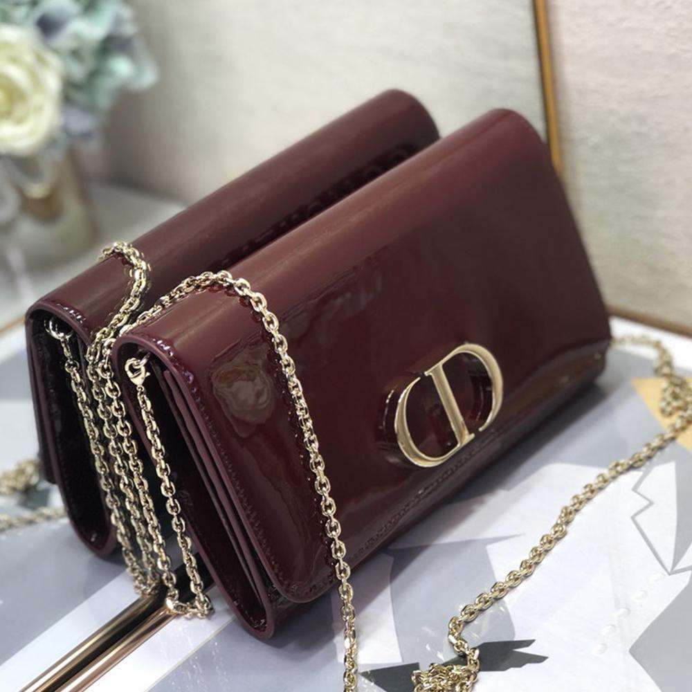 Dior 30 Montaigne Pouch - Maroon