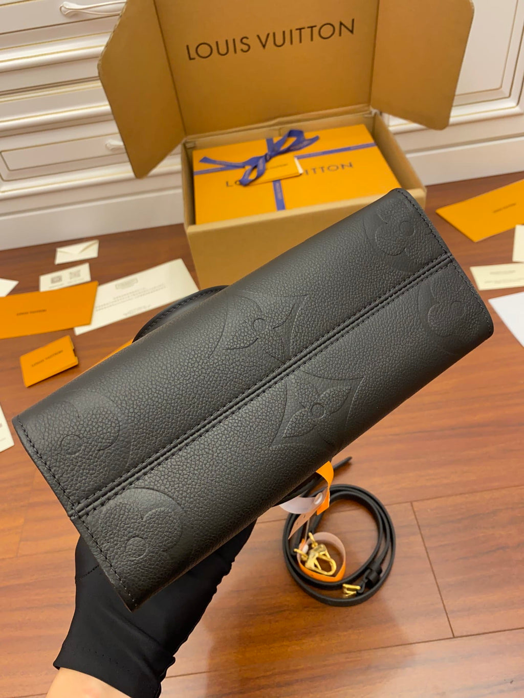 Louis Vuitton LV OnTheGo PM Handbag - Black