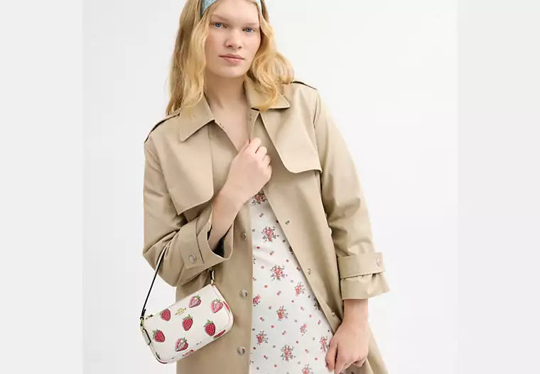 Nolita 19 with Strawberry Print Shoulder Bag