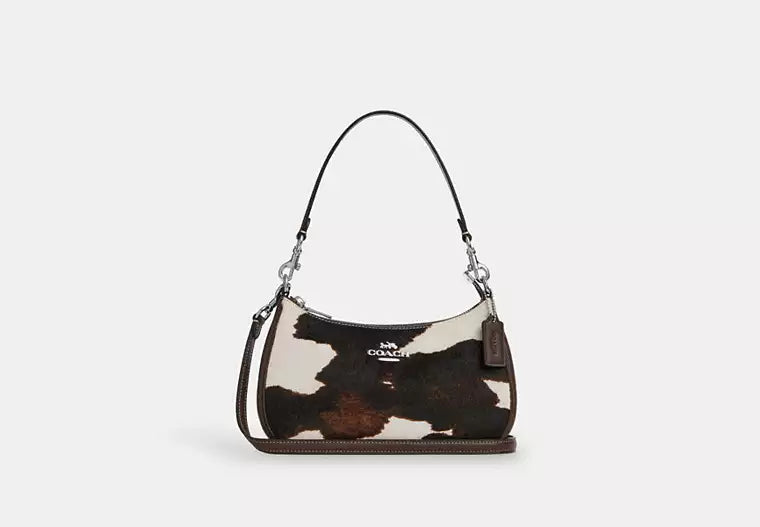 Teri Shoulder Bag with Cow Print
