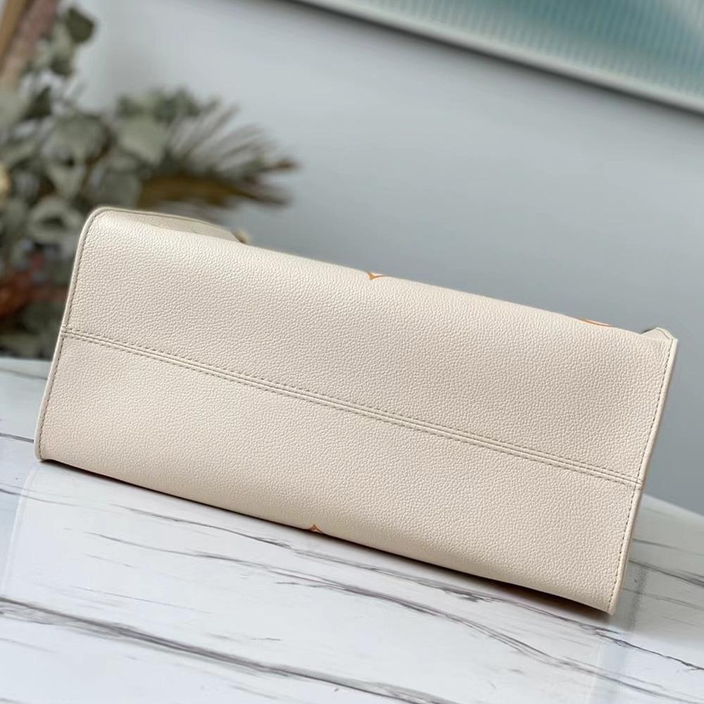 Louis Vuitton OnTheGo MM Tote Bag - Cream Saffron