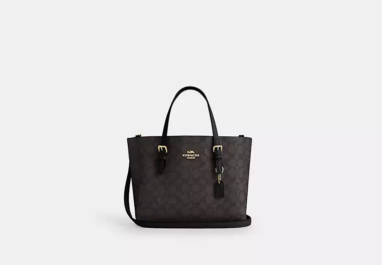 Coach Signature Mollie Tote Bag 25 - Signature Walnut