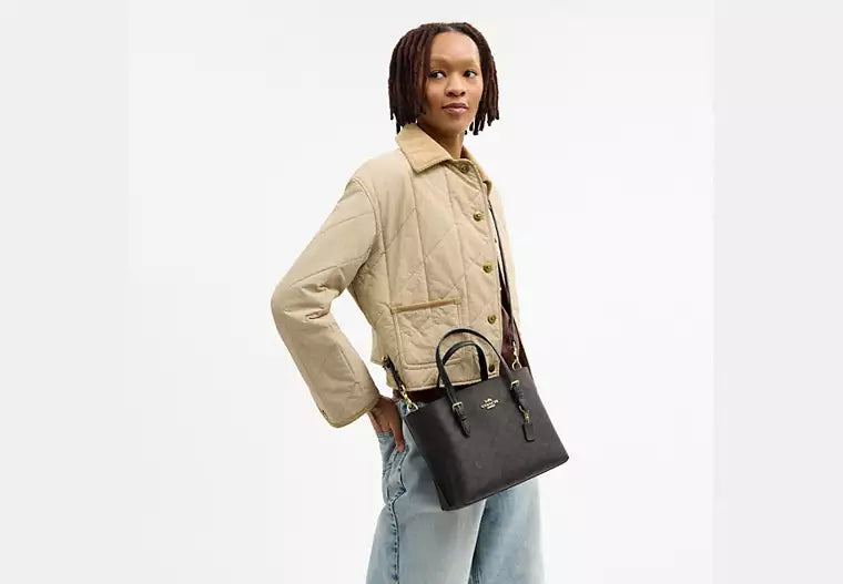 Coach Signature Mollie Tote Bag 25 - Signature Walnut