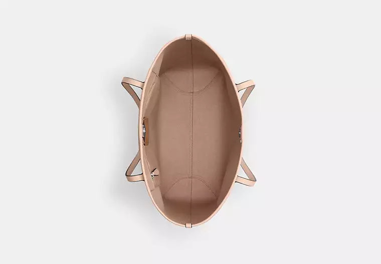 City Tote Bag in Signature Canvas - Sand