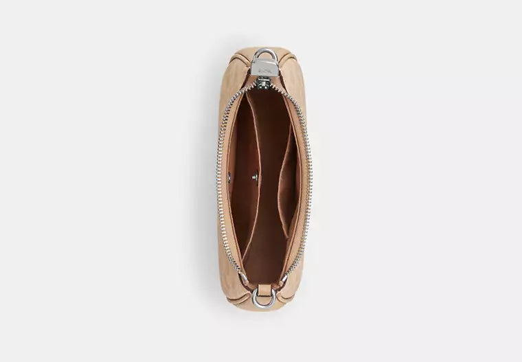 Teri Mini Crossbody Bag in Signature Canvas - Tan/Brown