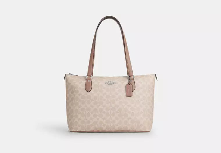 Gallery Tote Bag in Signature Canvas - Sand