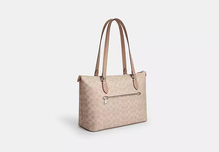Gallery Tote Bag in Signature Canvas - Sand