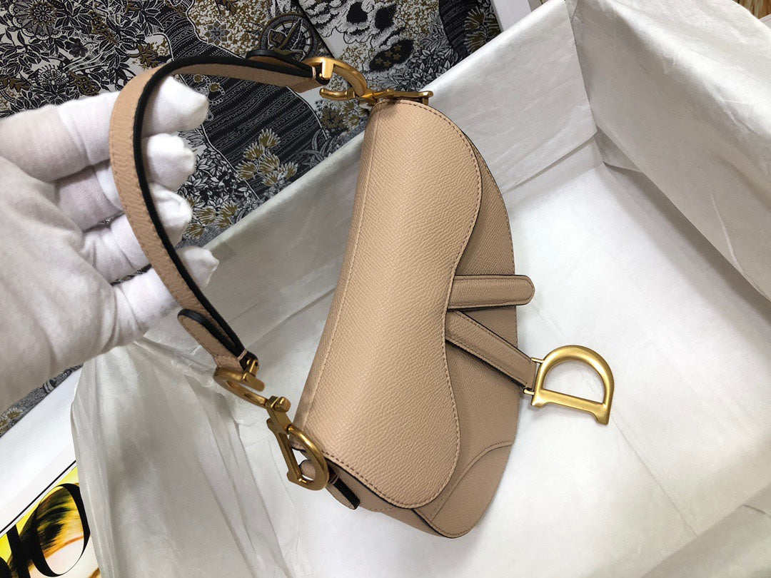 Dior Saddle Small Nude Color Saddle Bag