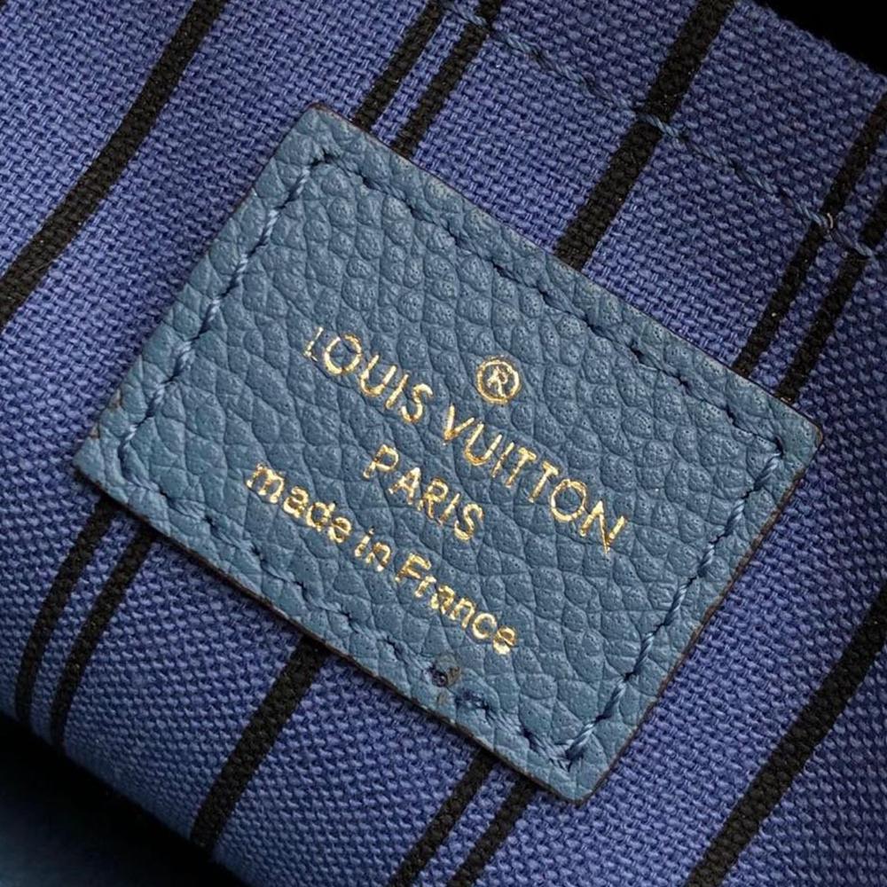 Louis Vuitton Montaigne MM Blue Handbag