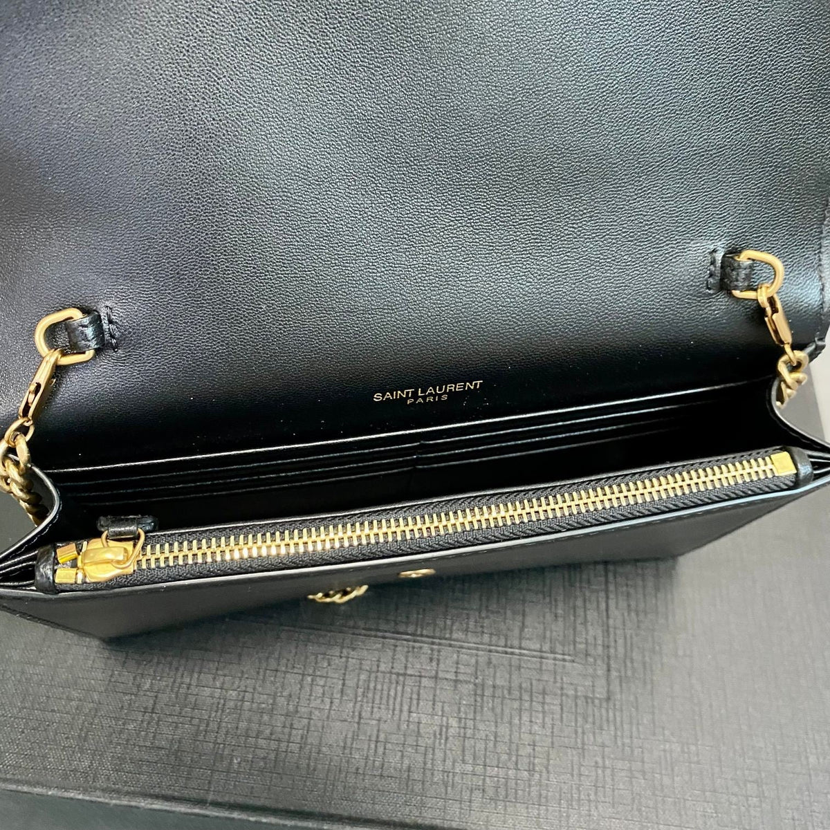 YSL Cassandra Shoulder Black Bag