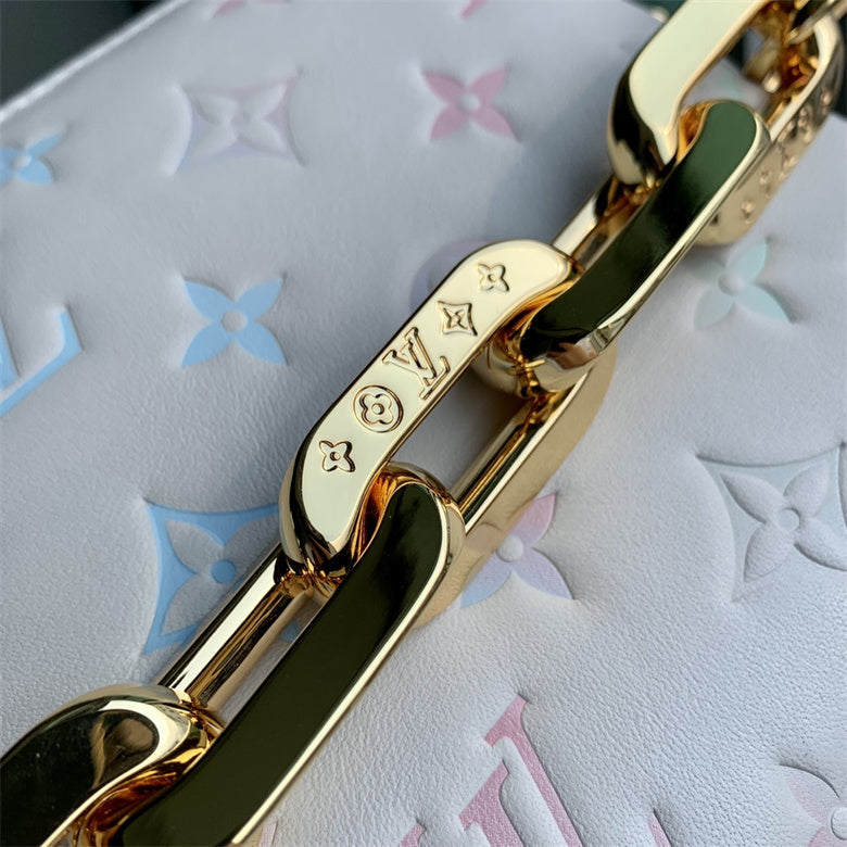 Louis Vuitton Coussin MM Bag Black - White