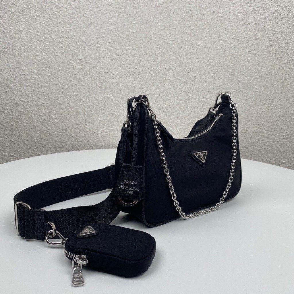 Prada Re-Edition 2005 Re Nylon Bag - Black