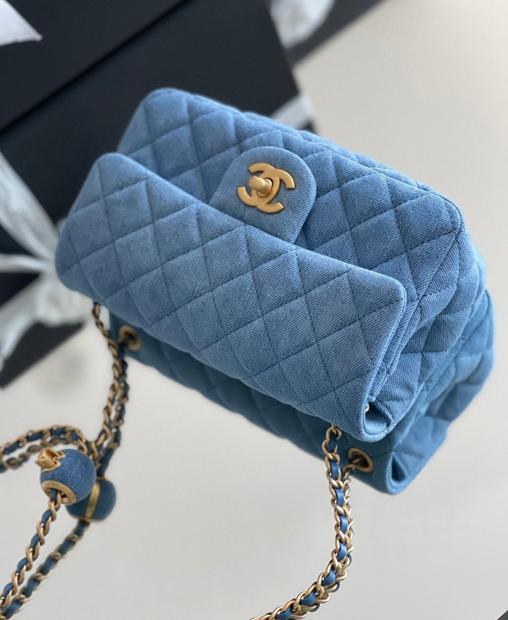Chanel Denim Flap Bag - Blue
